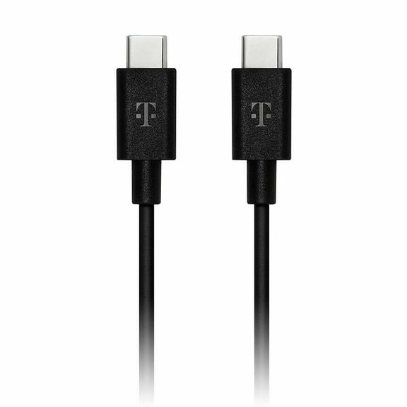 OEM T-Mobile USB-C to USB-C Charging Sync Cable - 6 feet - Black