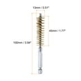 thumbnail image 2 of Uxcell 5Pcs Brass Bore Brush 13mm Dia 4" Long Cleaning Twisted Wire Brush with Handle 1/4" Hex Shank, 2 of 6