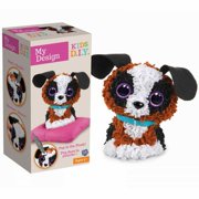 orb factory my design 3d dog plush toy (multi-colour)