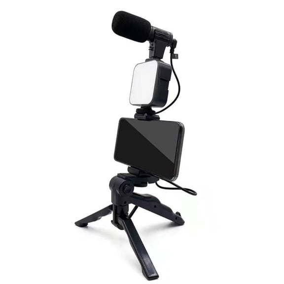 Flexible Microphone Tripod Stand Phone Holder For Live Streaming And Recording