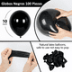 thumbnail image 3 of Pack De 100 Globos De Látex Negros, 3 of 5