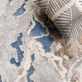 thumbnail image 6 of SAFAVIEH Cyrus Tendrils Abstract Shag Area Rug, Blue/Beige, 9' x 12', 6 of 12