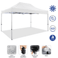 thumbnail image 2 of COBIZI 10x15ft Pop up Canopy, Heavy Duty Party Canopy Waterproof Commercial for Outdoor,White, 2 of 7
