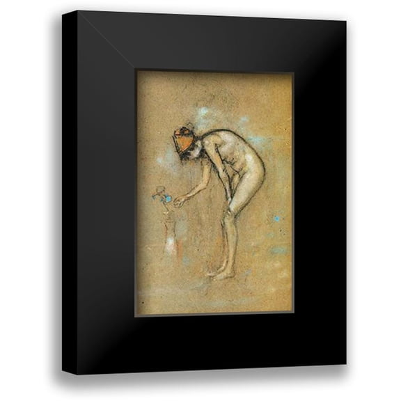 Whistler, James McNeill 11x14 Black Modern Framed Museum Art Print Titled - A Violet Note 1885