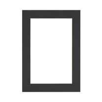 16x20 Black Picture Mats Mattes Matting with White Core Bevel Cut for 12x16 Pictures