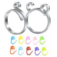 thumbnail image 1 of Anillos Dedo Crochet Punto Ajustables (2 * Anillos 10 * Hebilla Marcadora), 1 of 9