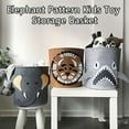 thumbnail image 1 of Panier à Vêtements Grande Capacité - Motif Éléphant Réutilisable pour Rangement de Jouets pour Enfants, 1 of 8