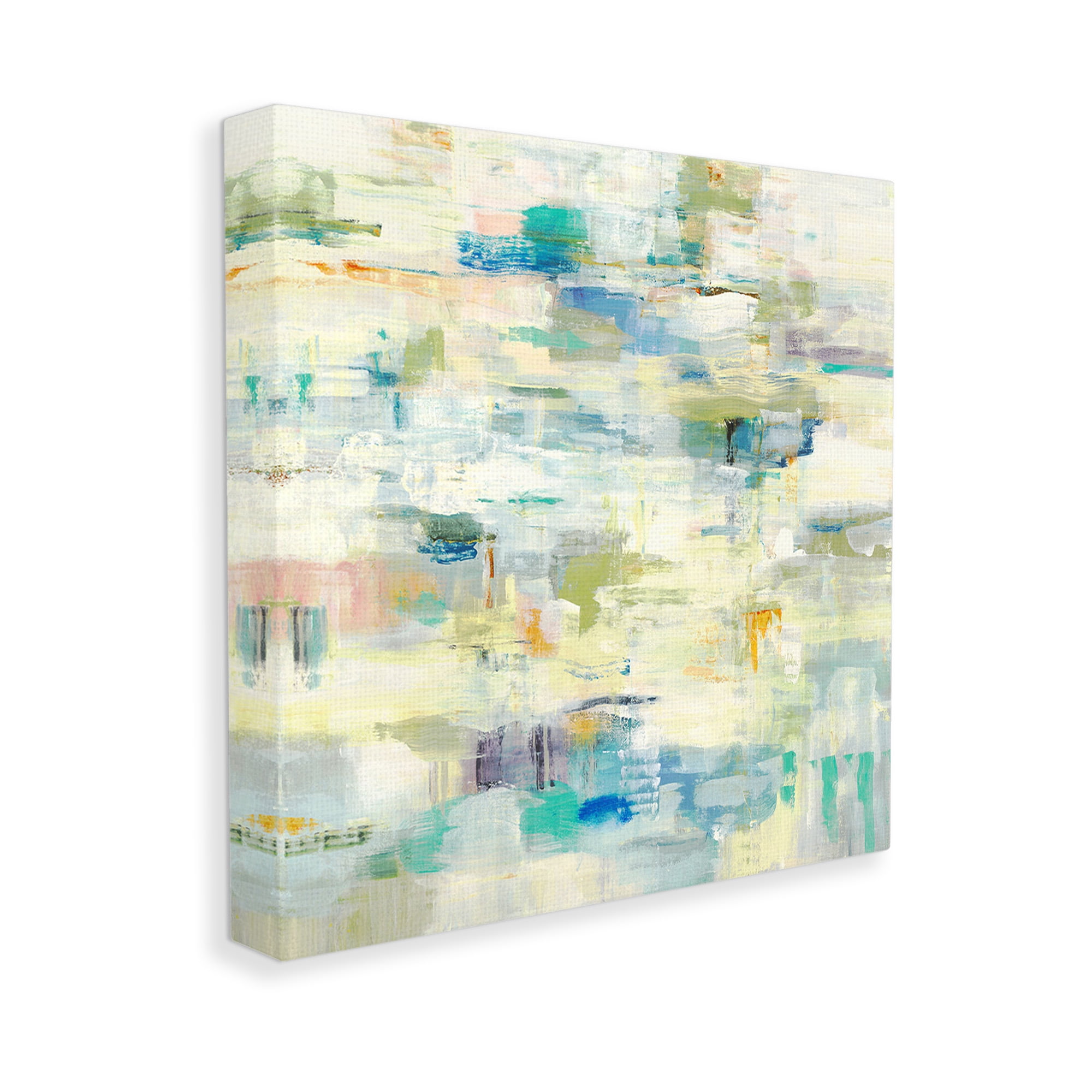 Stupell Industries Fluid Abstract Pattern Abstract Painting Gallery Wrapped Canvas Art Print Wall Art, 24 x 24