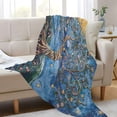 thumbnail image 6 of YAZAOO Travel Blanket Camping Blankets Fashion Twisted Moonlit Tree Patten, 6 of 8