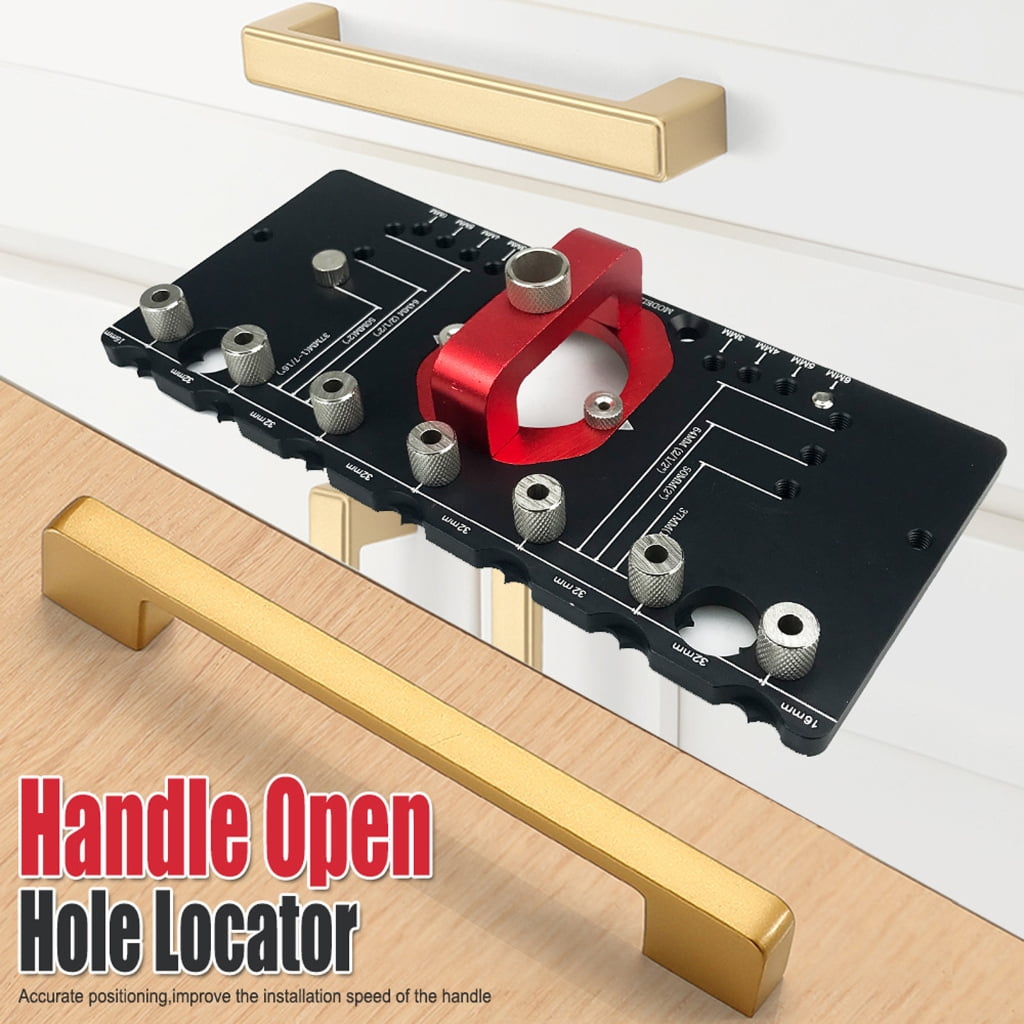 Zeiwohndc 35mm Cabinet Hinge Jig Concealed Drilling Hole Puncher, Locking Woodworking