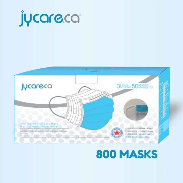 Anti-Fog Medical Face Mask (800 pieces)- ASTM Level 3 Mask - Made in Canada