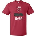 thumbnail image 3 of Inktastic Lab Life is Ruff Labrador Retriever T-Shirt, 3 of 5