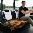 thumbnail image 5 of Uourmeti Sunset Coconut Palm Tree Silhouette Print Golf Cart Seat Universal, for Sports, Golf Cart Seat Covers, Compatible with Club Car 2 Passenger, 5 of 8