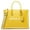 Golden Yellow, variant on Women's Mirella Medium Ombré Logo Tote Bag (Jungle Green)
