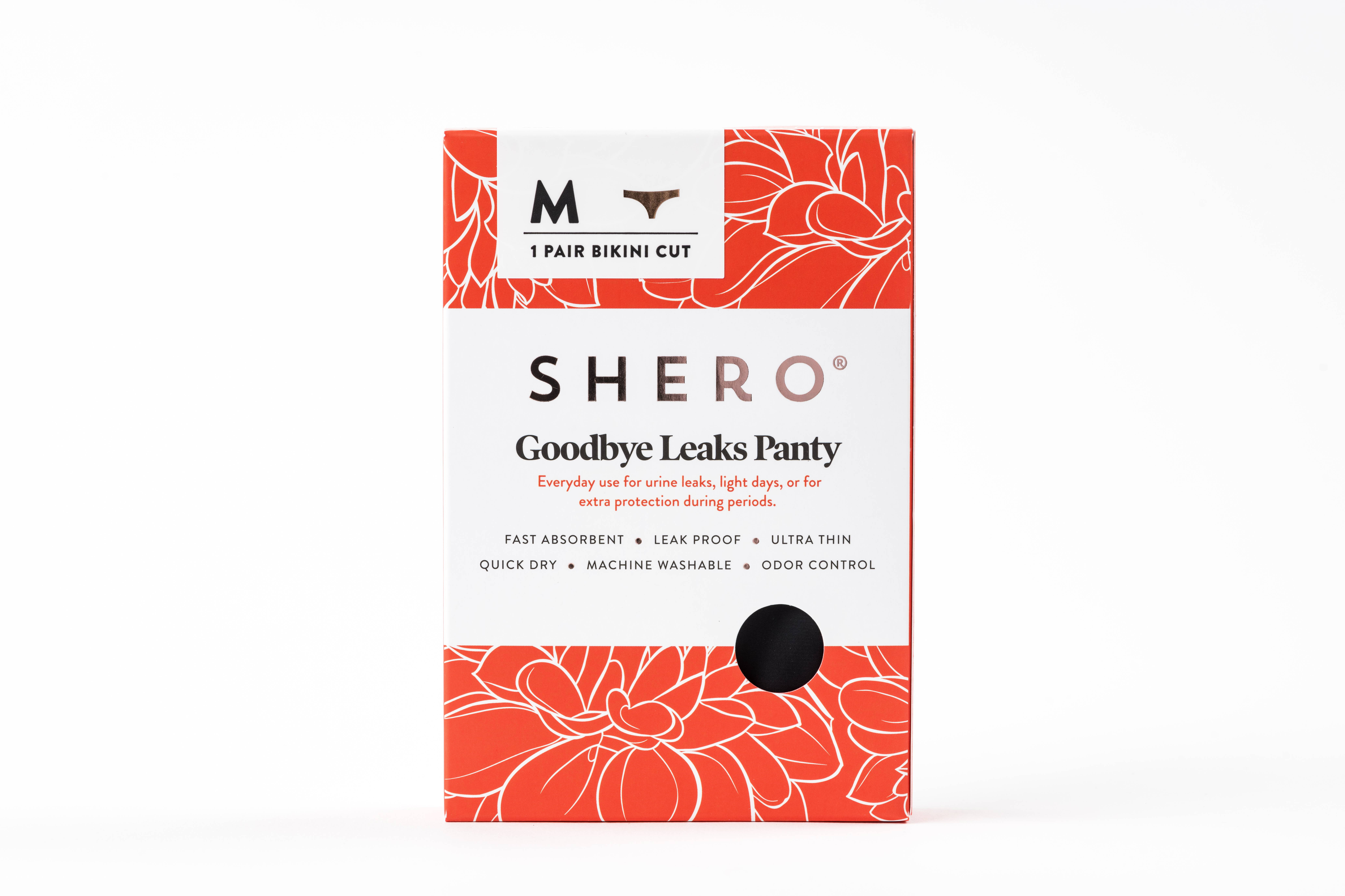 Shero LeakProof Thong Period Underwear, Natural Odor Control