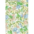 thumbnail image 3 of Challis Rayon Printed Liberty Woven Fabric, Soft Floral Summer Dress Craft (BROWN/POOL/SKY, ByYard), 3 of 3