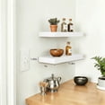 thumbnail image 4 of Mifurn 11.8'' Small Floating Shelves for Wall, Set of 2, White, 4 of 7