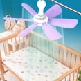 thumbnail image 2 of Portable Energy Saving USB Ceiling Fan 5V Fan Quiet For Bedroom Camping Indoor Outdoor Travel Home Use, 2 of 9