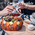 thumbnail image 4 of SUTENGDA Woven Spiral Storage Basket Template  3Pcs 8in 12in 15in DIY Acrylic Quilting Ruler Woven Spiral Storage Basket Template Cutting Set for Quilting and Sewing, 4 of 9