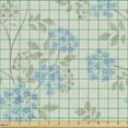thumbnail image 2 of Ambesonne Floral Fabric by the Yard Upholstery, Traditional Blossom Pattern, 10 Yards, Pale Azure Blue and Grey Teal, 2 of 5