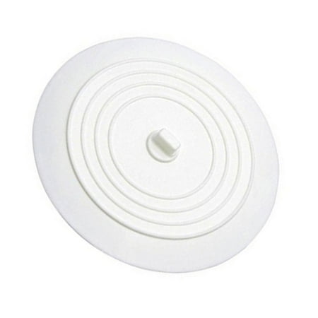 

Thinsont 2 Pcs Diameter 15CM Tub Stopper Food Grade Silicone Solid Color Large Round Flat Sink Plug Covers white