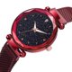 thumbnail image 1 of Reloj de moda con diseño de cielo estrellado y correa magnética para adolescentes de estilo informal de aleación de cuarzo rojo, 1 of 5