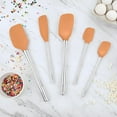 thumbnail image 4 of Tovolo Flex-Core Spatula Stainless Steel Handled Set (Set of 5) - Apricot, 4 of 4