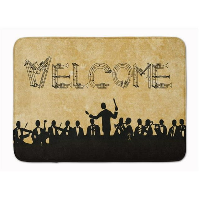 Carolines Treasures SB3071RUG Welcome Symphony Machine Washable Memory Foam Mat