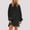 Black, variant on WJHWSX Womens Fall Dresses,Casual Dresses for Women,Fall Dresses for Women 2025,Long Sleeve,Crew Neck,Soft,Solid,2XL(US:20-22)