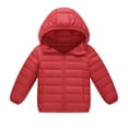 thumbnail image 5 of fatyb Kids Hooded Puffer Jacket with Pockets Boys Girls Full Zip Quilted Coat Long Sleeve Winter Outerwear, 5 of 7