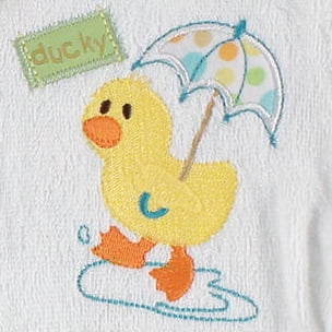 Luvable Friends Woven Terry Baby Bath Robe with Slippers Yellow Discontinued by Manufacturer