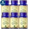 6 Pack - Puritan's Pride Vitamin D, 10000 IU, 100 Softgels