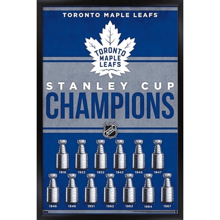 NHL Toronto Maple Leafs – Champions 23 Wall Poster 14.725 x 22.375 Framed