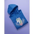 thumbnail image 3 of Unicorn Head Love Heart  Hoodie Women -Image by Shutterstock, Female Large, 3 of 4