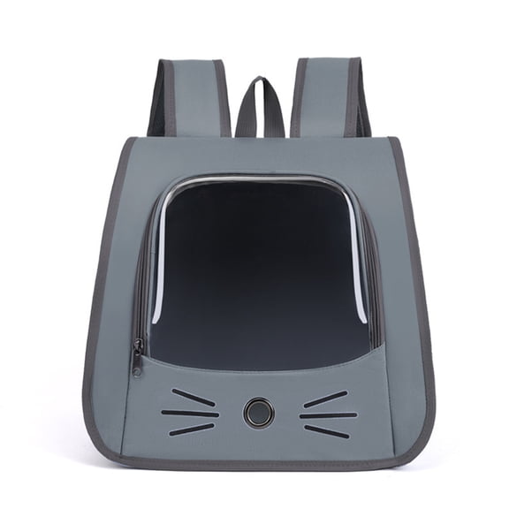Pet Backpack Carrier, Traveler Breathable Transparent Carrier for Cats or Dogs, Large Space and Foldable Pet Carrier for Travel, Hiking, Shopping, and Vet, Cute, Suitable for Kids