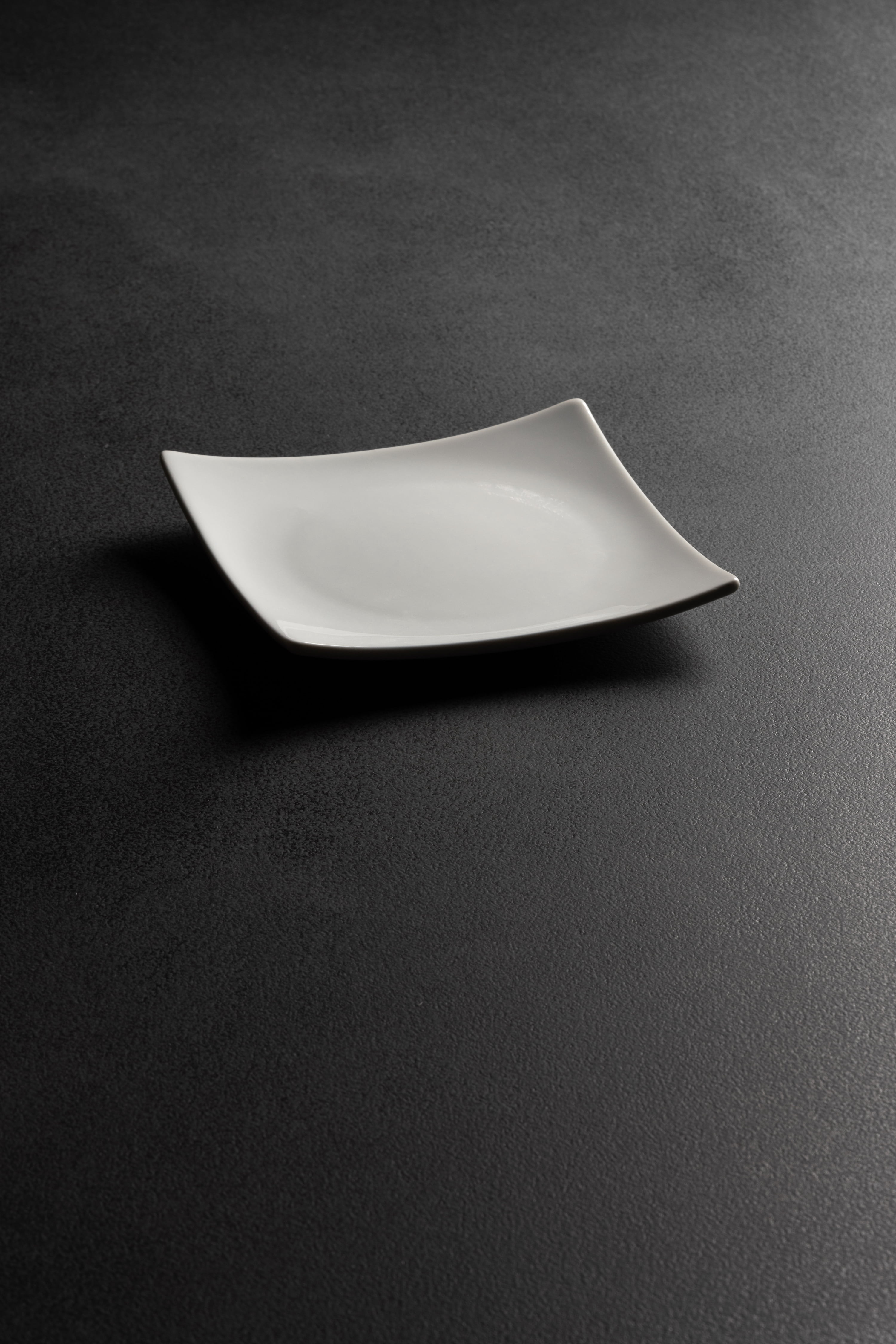 10 Strawberry Street Simply White 6" Coupe Square Ceramic Appetizer Plate, Set of 6
