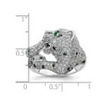 thumbnail image 3 of Sterling Silver Polished CZ Cheetah Ring, 3 of 4