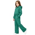 thumbnail image 4 of Girls Boys Classic 2pcs Sweatsuit Fleece Tracksuit Pullover Hooded Sweatshirts and Drawstring Wide Leg Sweatpants Activewear, 4 of 8