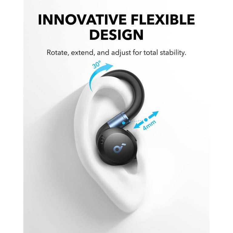 Soundcore Sport X20 by Anker, True-Wireless Workout Earbuds, Rotatable and Extendable Ear Hooks, Noise Cancelling, Deep Bass, Black Soundcore Sport X20 by Anker, True-Wireless Workout Earbuds, Rotatable and Extendable Ear Hooks, Noise Cancelling, Deep Bass, Black