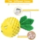 thumbnail image 2 of cepillo de dientes chirriante para perros, indestructible, duradero, de caucho natural, para perros y cachorros pequeños y medianos, cuidado dental para mascotas, color amarillo., 2 of 5