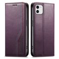 thumbnail image 2 of For iPhone 12 6.1-inch Case,Elastic Wristband Magnetic Suction Closure Flip Stand Wallet Leather Phone Case,Purple,For iPhone 12, 2 of 12