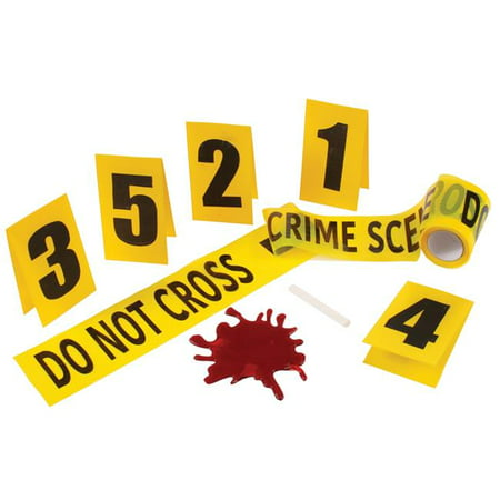 Crime Scene Kit with Blood Splat Costume