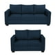 thumbnail image 1 of Sala 3-2 TRINITY Gales 2 piezas ( Sofá, Love Seat ) Azul Oscuro, 1 of 8