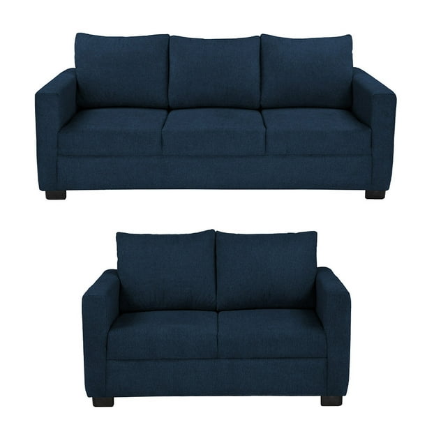 Sala 3-2 TRINITY Gales 2 piezas ( Sofá, Love Seat ) Azul Oscuro