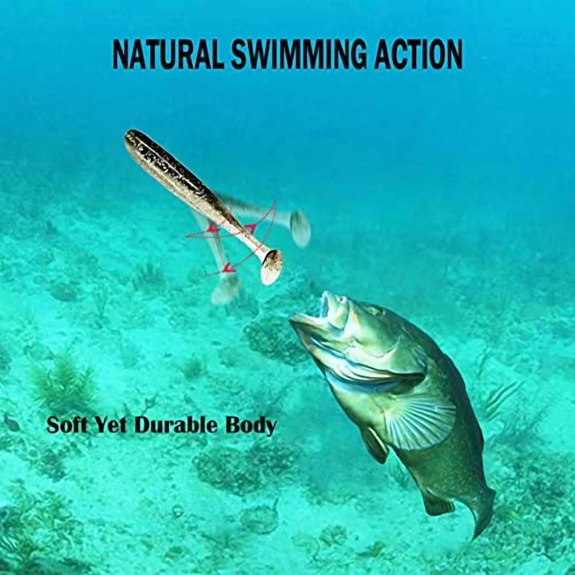 100pcs Paddle Tail Swimbaits Lures, Soft Plastic Fishing Lures Kit, 2.75" Bass Fishing Bait for Freshwater and Saltwater with Box