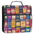 thumbnail image 5 of FORMRS Zipper Binder with Shoulder Strap 2-inch Ring 500 Sheet Capacity File Bag, Blue Jam, 5 of 5
