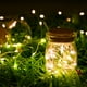 thumbnail image 4 of Guirnalda de luces LED de hadas, estrelladas, de 10 pies/30 para decoración de interiores y exteriores, bodas, fiestas en el hogar, vacaciones navideñas, resistente al agua, funciona con pilas (blanco, 4 of 4