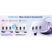 2 Pack Upgraded Lens Protector for Meta Quest 3, High Definition Camera Lens Protector for Oculus 3, Alloy Frame, Thin 9H Tempered Glass for VR Accessories