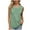 Green, variant on Workout Tank Tops for Women Sleeveless Chest Pleated Crew Neck Pullover Casual Lightweight Summer Tops