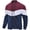 Wine Red/White/Navy Blue, variant on Xidunhg Men's Bomber Jacket, Lightweight Casual Varsity Style, Color Block, Black/White/Dark Grey, L